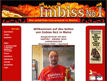 Tablet Screenshot of imbissno1.de